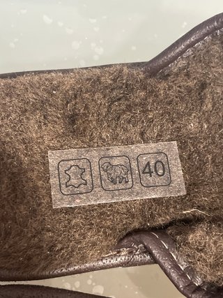 Club4Brands zapatillas de casa Hombre piel de vaca afelpada, talla 40