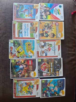 Mini Wii Roja lista para jugar con 10 Juegos