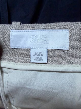 Traje Lino Algodón Zara Talla 46/38