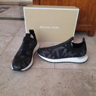 Tenis Michael Kors Negro/Plata