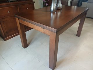 Mesa comedor 140x90 de madera extensible