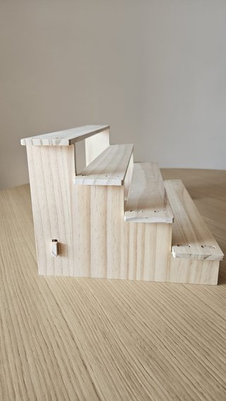 Expositor Escalera Madera 4 Niveles