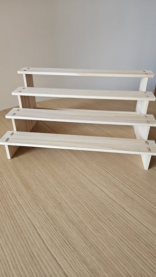 Expositor Escalera Madera 4 Niveles