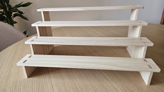 Expositor Escalera Madera 4 Niveles
