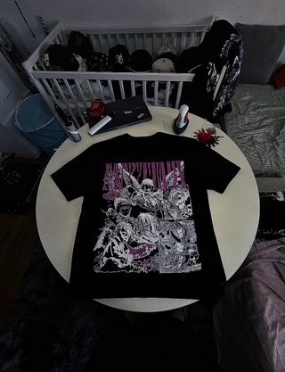 Camisetas Negras Estampada