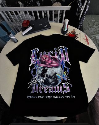Camisetas Negras Estampada