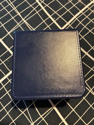 Caja de reloj Seiko azul vacia