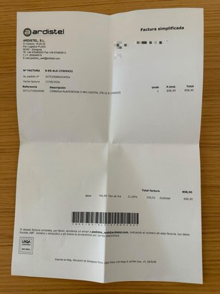 Playstation 5 Pro 2TB Precintada con Garantía
