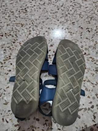 Sandalias niño piel azul T.38