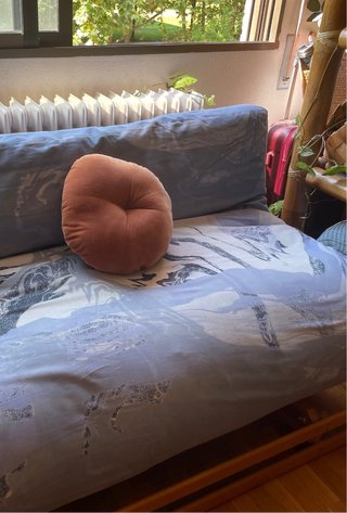 Sofá-cama futón algodón láminas haya