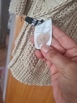 Chaqueta de punto ZUCCA beige talla única