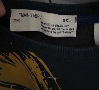 Felpa Off-White Nera Multicolor
