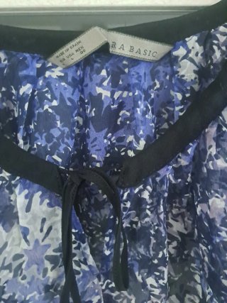 Blusa Zara de seda 100%
