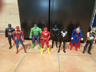 Muñecos Marvel: Capitán América, Hulk, Thor