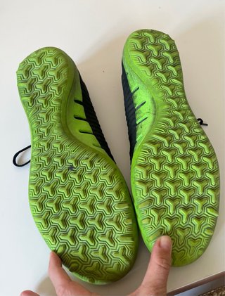 Zapatos fútbol Nike T46 Negro/Verde