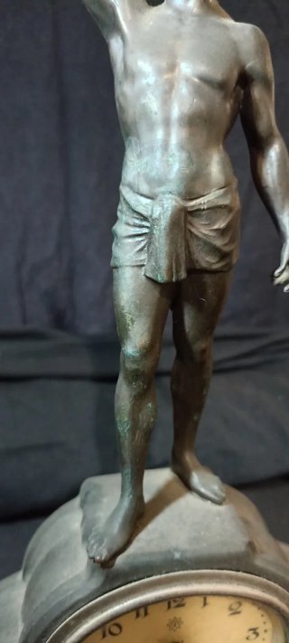 Orologio Art Déco Spelter - Junghans - 1900-1910