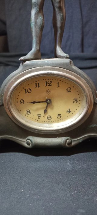 Orologio Art Déco Spelter - Junghans - 1900-1910
