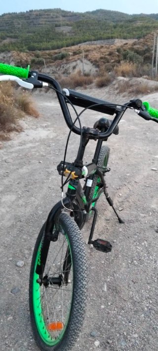 Bicicleta BMX 20 Negra y Verde