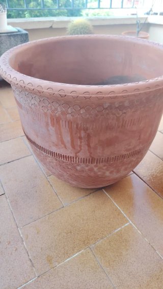 Macetero grande de terracota 45x40
