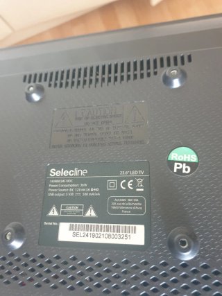 Televisión Selecline 23,6 LED, no smart.