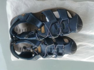 Sandalias Hombre Azul Marino y Negro