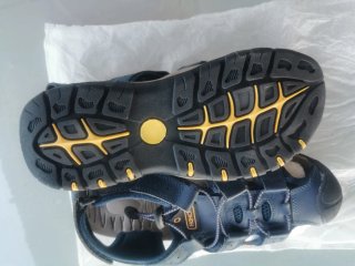 Sandalias Hombre Azul Marino y Negro