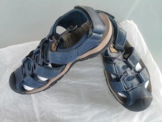 Sandalias Hombre Azul Marino y Negro
