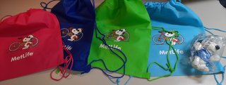 4 Borse Snoopy + Peluche NUOVE