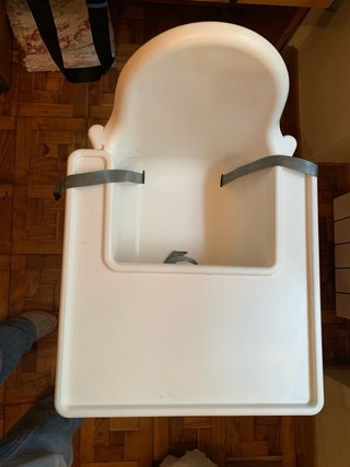 Trona portatil para bebé blanca