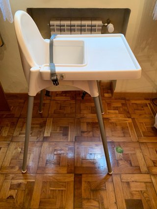 Trona portatil para bebé blanca