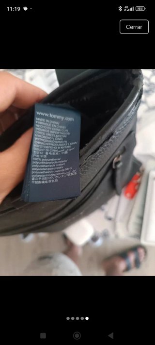 Bolso Tommy Hilfiger Negro Piel