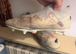 Scarpe da calcio Puma beige/rosa