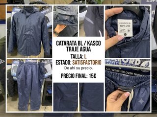 Traje de agua Kasco azul talla L