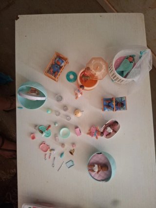 Mini muñecos de silicona para bebé