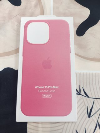 Funda Silicona iPhone 15 Pro Max MagSafe Rosa
