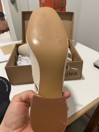 Zapatos de tacón beige CORINA