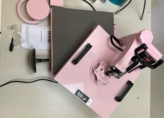 Prensa de Calor VEVOR 8 en 1 Rosa