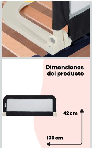 Barandilla de seguridad para cama infantil