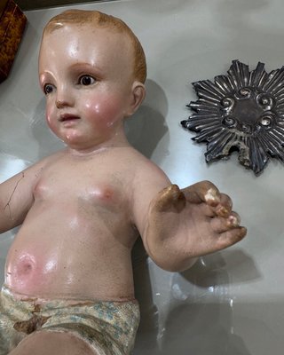 Niño Jesús antiguo terracota