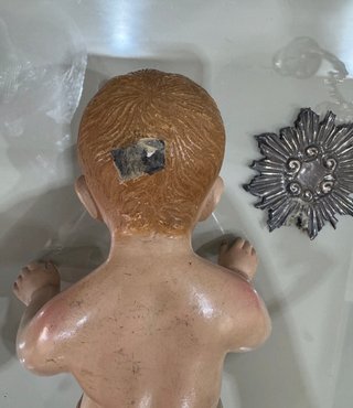 Niño Jesús antiguo terracota