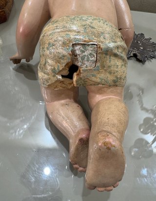 Niño Jesús antiguo terracota