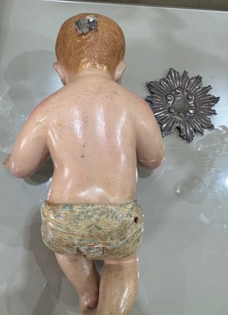 Niño Jesús antiguo terracota