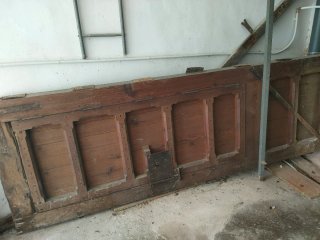 Puertas antiguas madera mobila 3.4m x 1.2m
