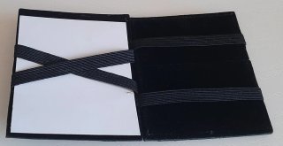 Portacarte Armata di Mare nero pelle