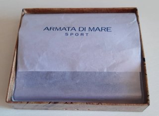 Portacarte Armata di Mare nero pelle