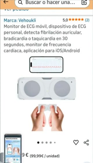 Monitor Cardio ECG potatil PM10, IOS/Android