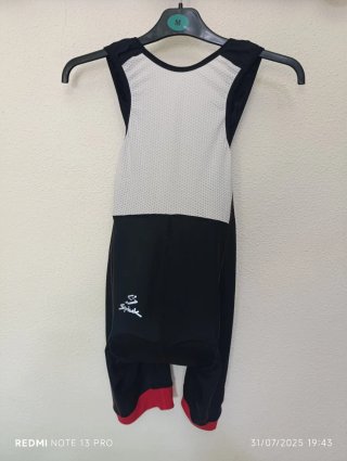 Culotte Ciclismo Spiuk Talla M Negro/Rojo