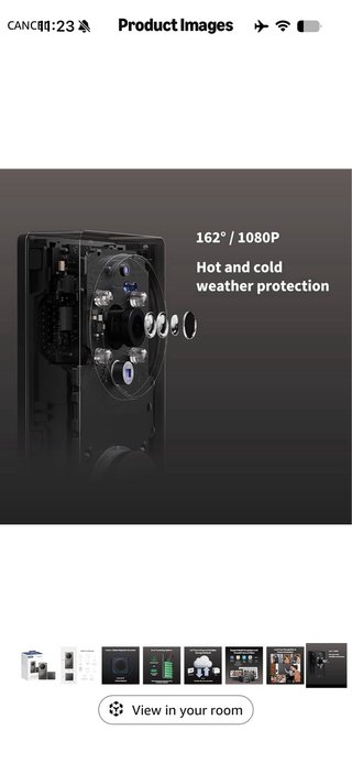 Aqara Video Doorbell G4 (Time Included), HomeKit S
