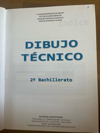 Dibujo técnico II, 2o Bachillerato