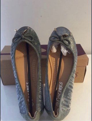 Manoletinas plateadas talla 38